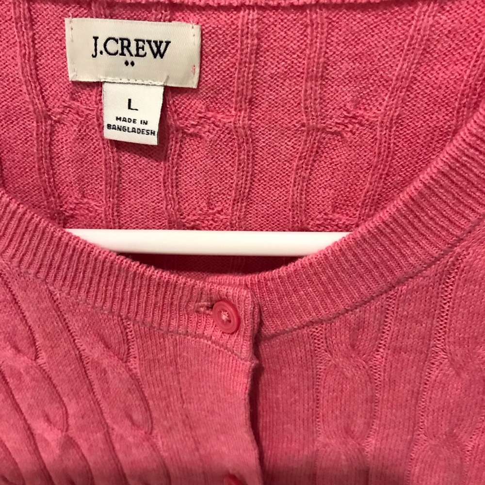 J. Crew Factory Cable-Knit Button Sweater - Picture 2 of 4